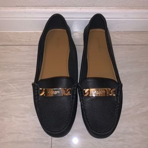 NWOT Coach Black Rose Gold Loafers 7